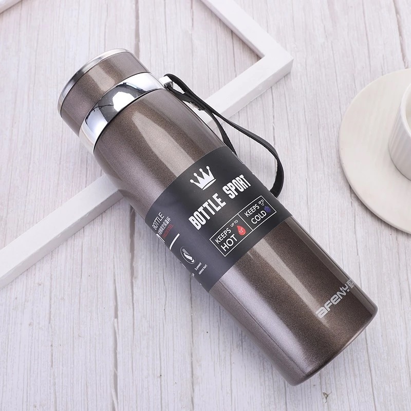 Termos Flask Metal 1000ml - MERAH (Botol Air Minum Tahan Panas Dingin) (314-18)