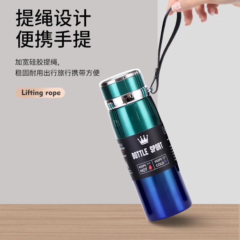 Termos Flask Metal 1000ml - MERAH (Botol Air Minum Tahan Panas Dingin) (314-18)