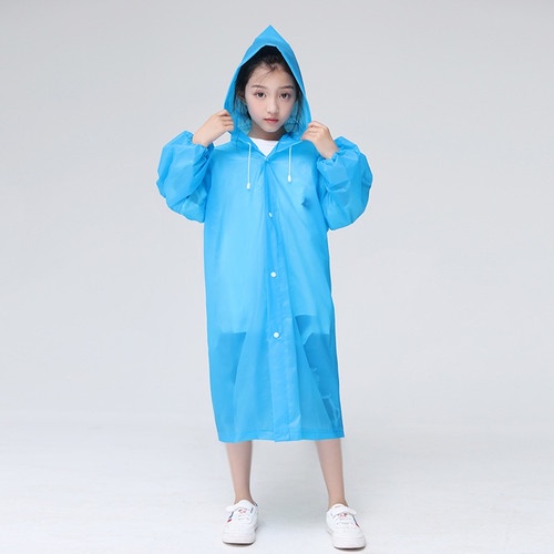 Jas Hujan Ponco Eva ANAK - BIRU (Lightweight Raincoat)