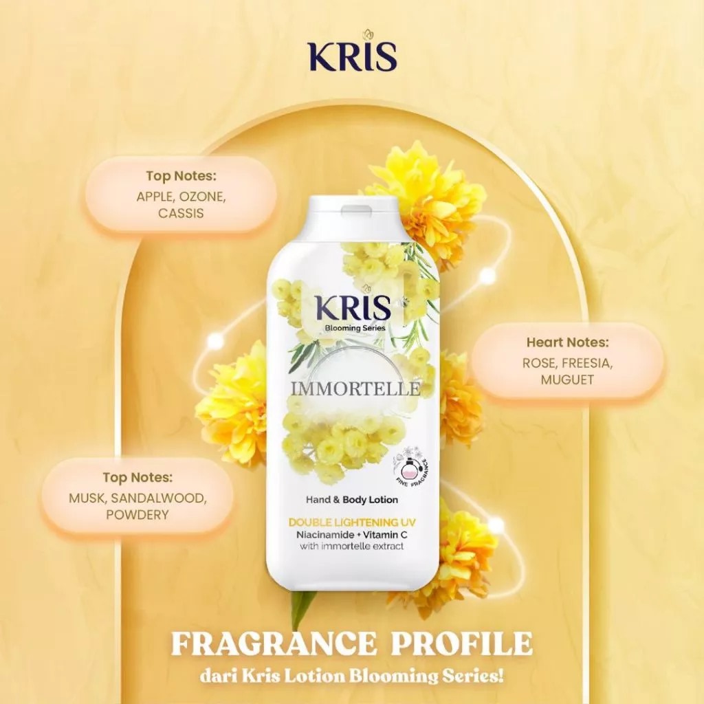 Kris Hand & Body Lotion Blooming Series 100ml - Immortelle