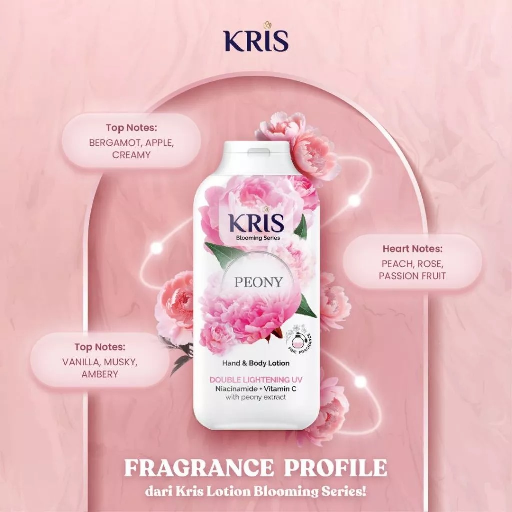 Kris Hand & Body Lotion Blooming Series 100ml - Peony