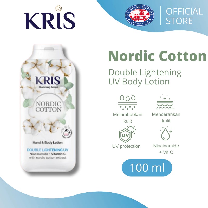 Kris Hand & Body Lotion Blooming Series 100ml - Nordic Cotton