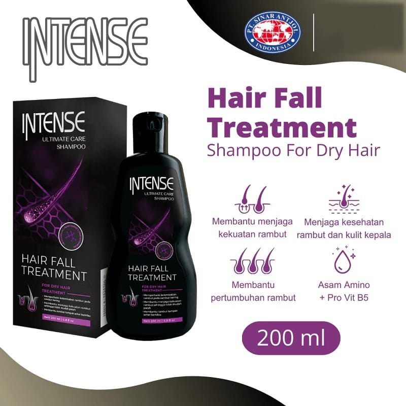 Intense Ultimate Care Shampoo Hair Fall Treatment - Dry Hair 200ml