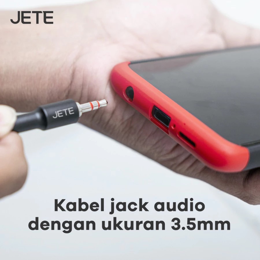 JETE Kabel Aux Male to Male Stereo Audio Cable - 200cm (2M)