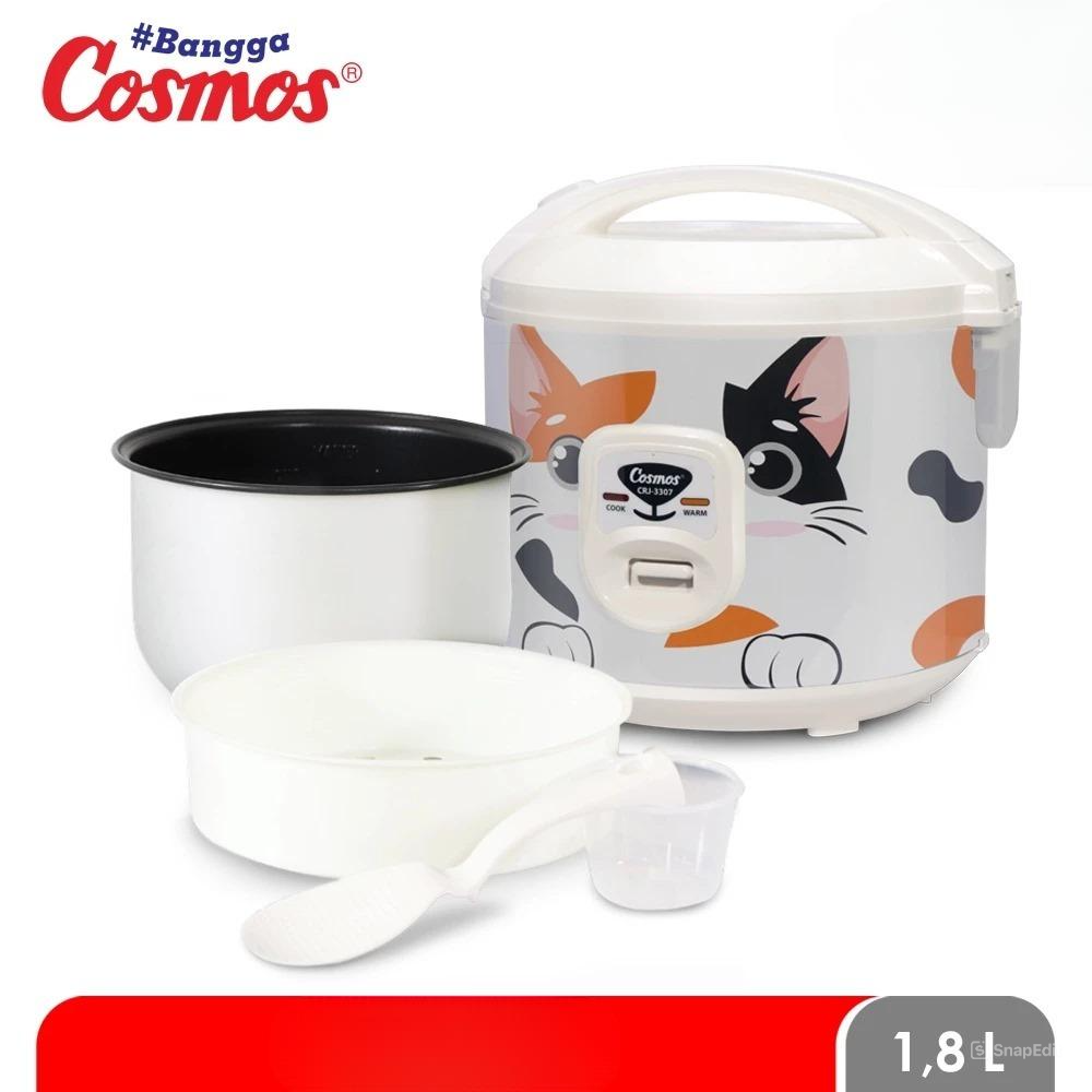 Cosmos Rice Cooker Fabelia Series CRJ-3307 Cat - 1.8L 400W/220V Penanak Nasi