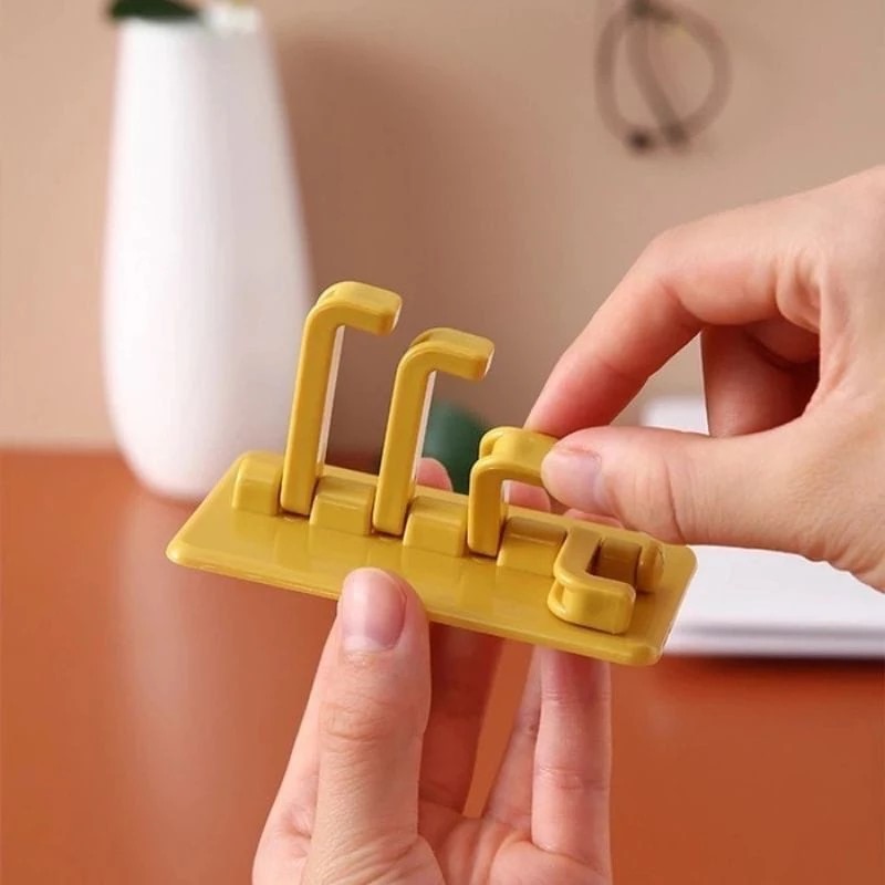 Gantungan Hook Tempel Dinding 4 Cabang