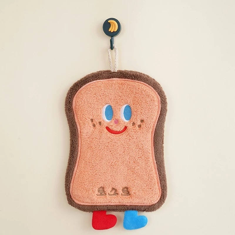 Handuk Tangan Mini Motif - ROTI COKLAT (Lap Tangan / Serbet / Wash Cloth) (22cm x 17cm)