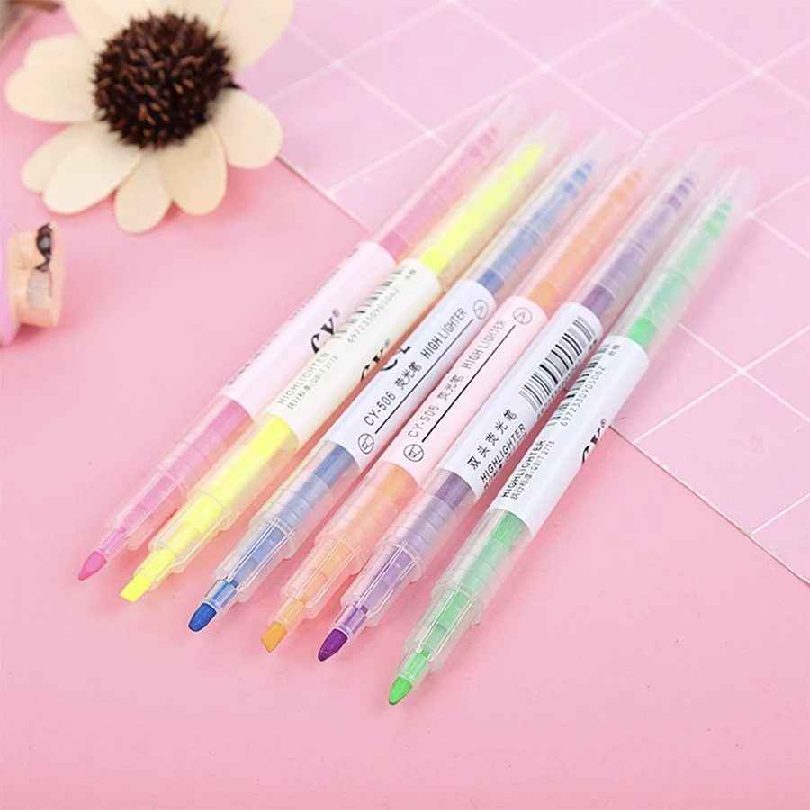 (Isi 6pcs) Stabilo 2 Sisi - Highlighter / Penanda (Isi 6pcs) Stabilo 2 Sisi - Highlighter / Penanda