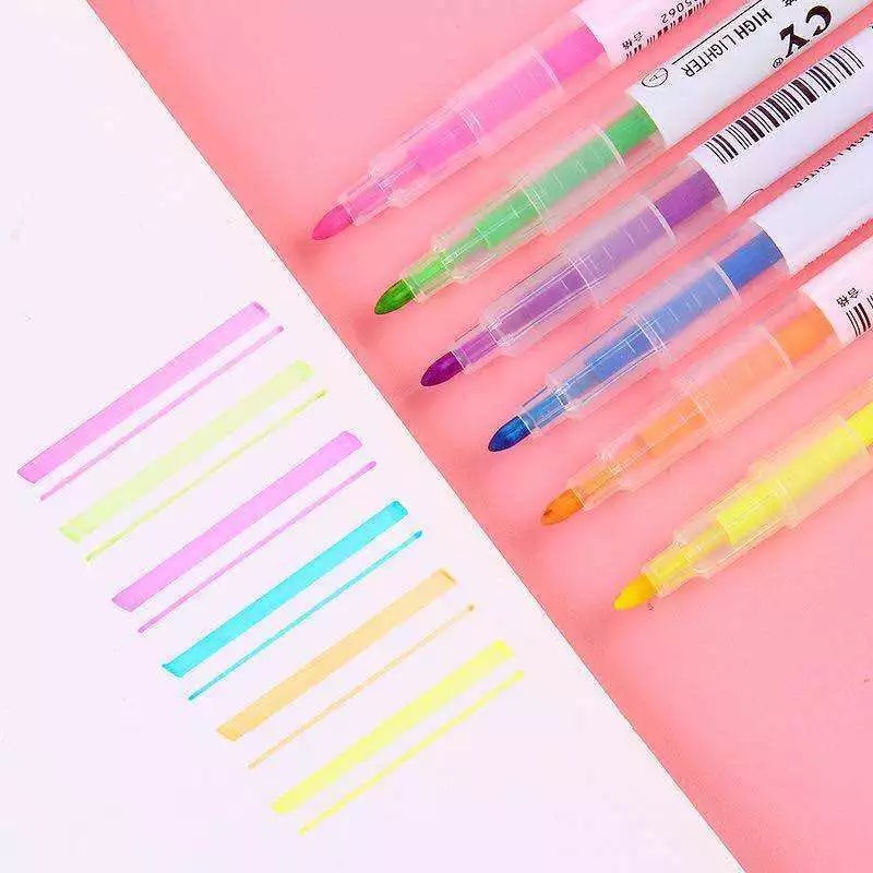 (Isi 6pcs) Stabilo 2 Sisi - Highlighter / Penanda (Isi 6pcs) Stabilo 2 Sisi - Highlighter / Penanda