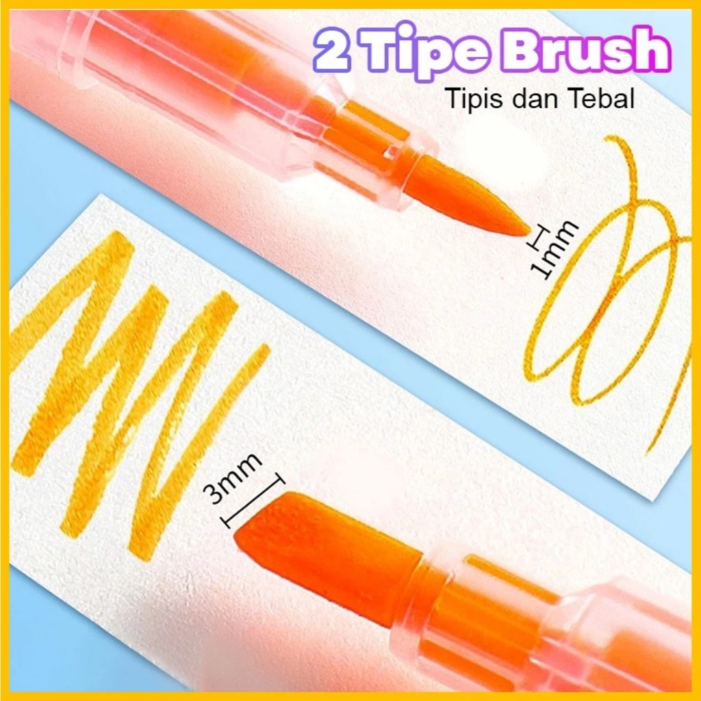 (Isi 6pcs) Stabilo 2 Sisi - Highlighter / Penanda (Isi 6pcs) Stabilo 2 Sisi - Highlighter / Penanda