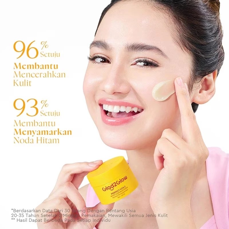 Glad 2 Glow Moisturizer - Perfect Vita C Bright Glow 30gr