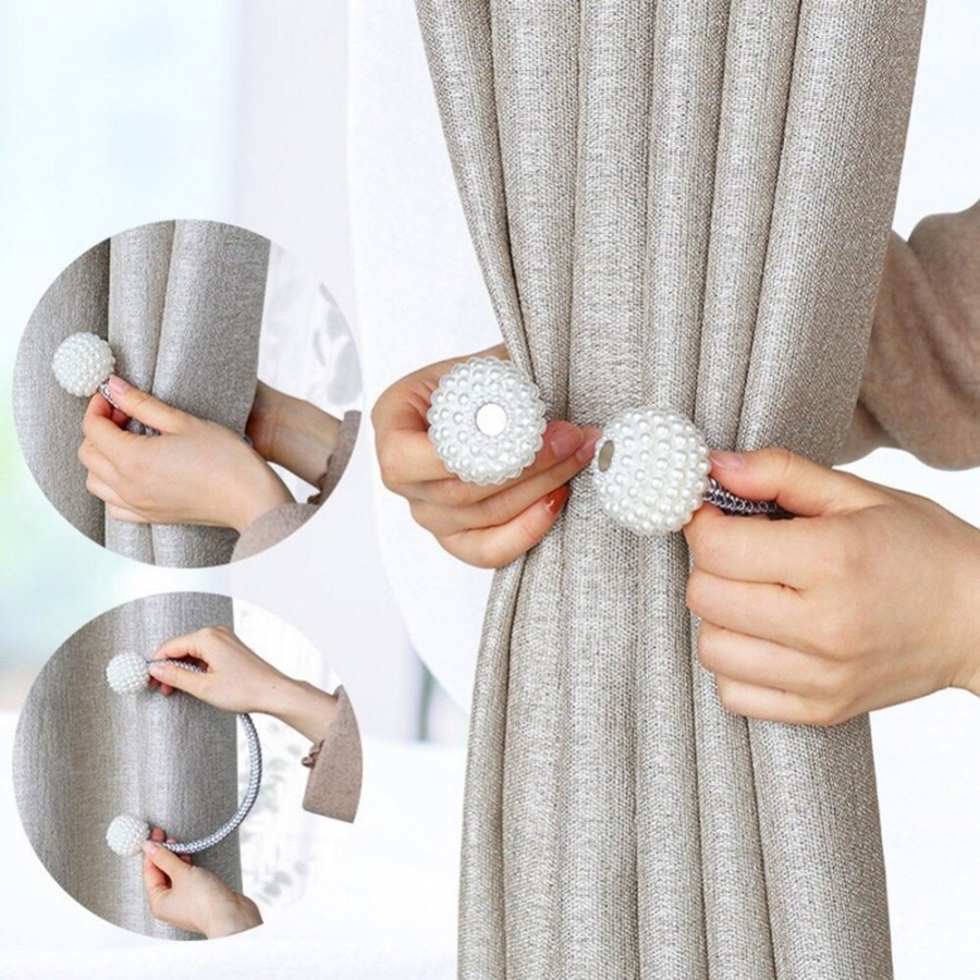(Isi 2) Tali Gorden Magnet (Pengikat Tirai Magnet - Curtain Tie Rope Ball)