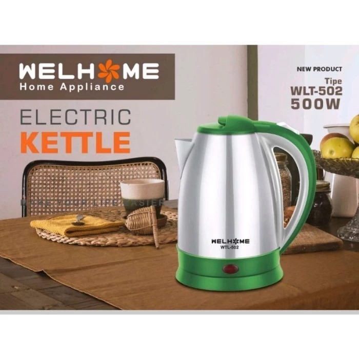 Welhome Electric Kettle WTL-502 2 Liter - Teko Elektrik Welhome Electric Kettle WTL-502 2 Liter - Teko Elektrik