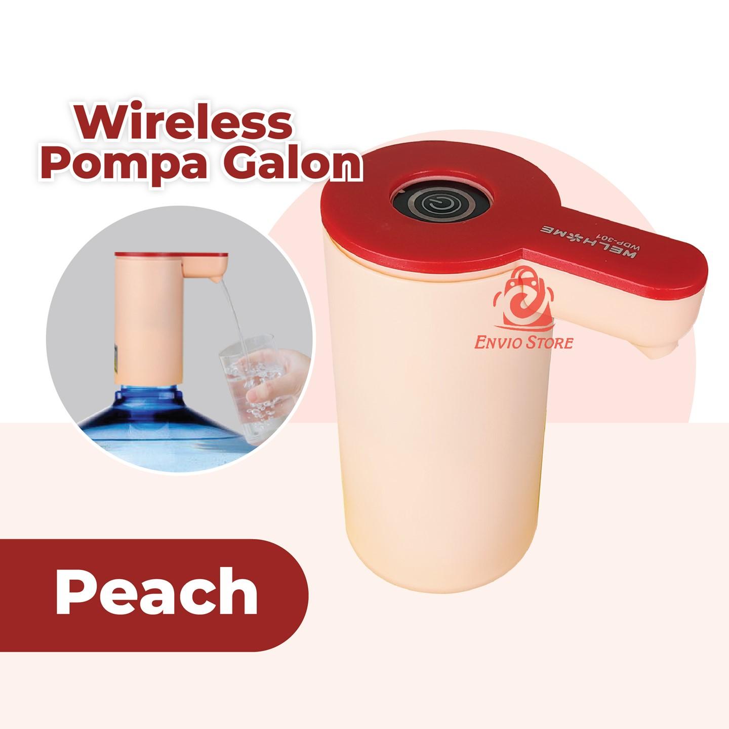 Welhome Pompa Galon Elektrik 1200mAh - PEACH / PINK (WDP-301) Welhome Pompa Galon Elektrik 1200mAh - PEACH / PINK (WDP-301)