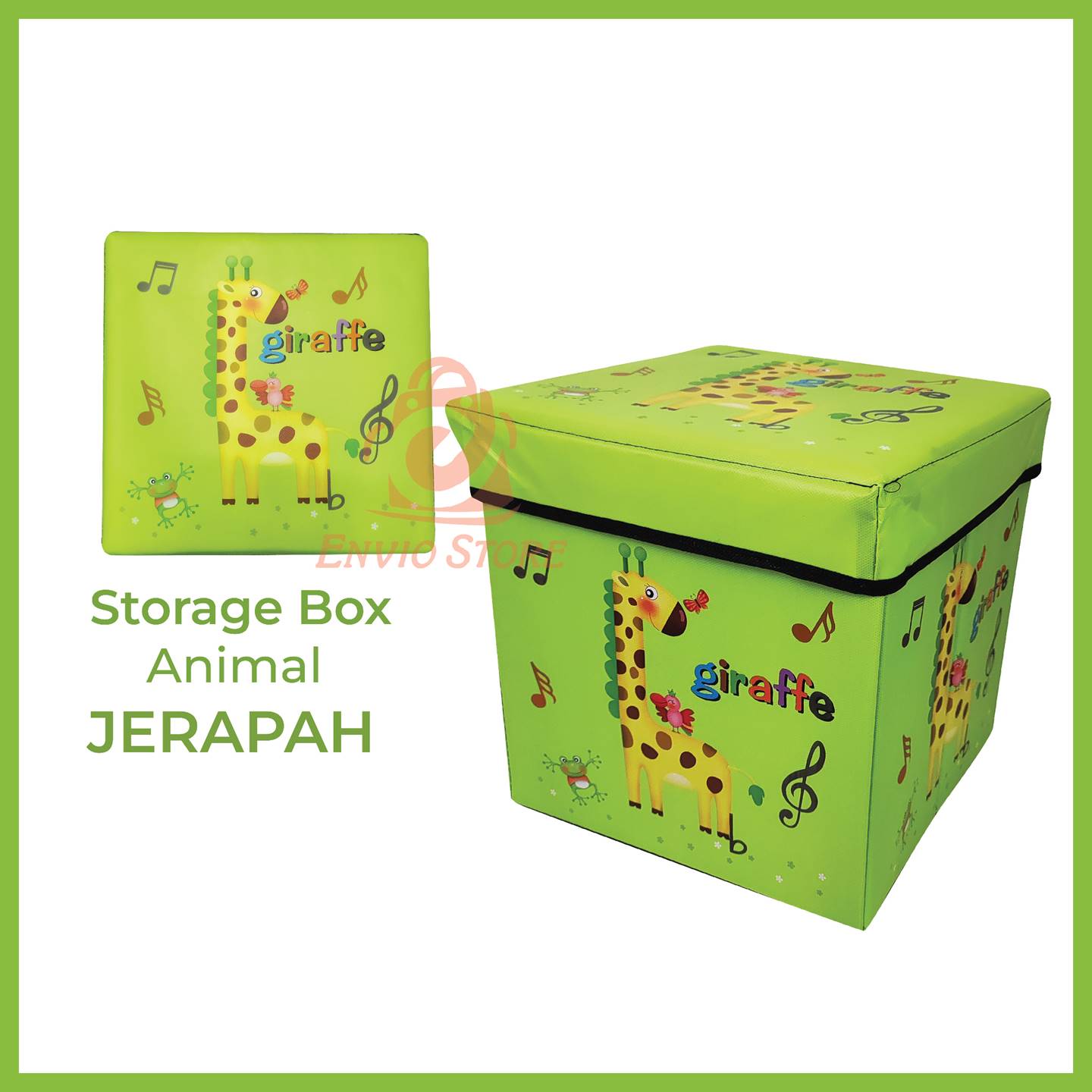 Animal Storage Box - ZEBRA (Kotak Penyimpanan Anak + Kursi)