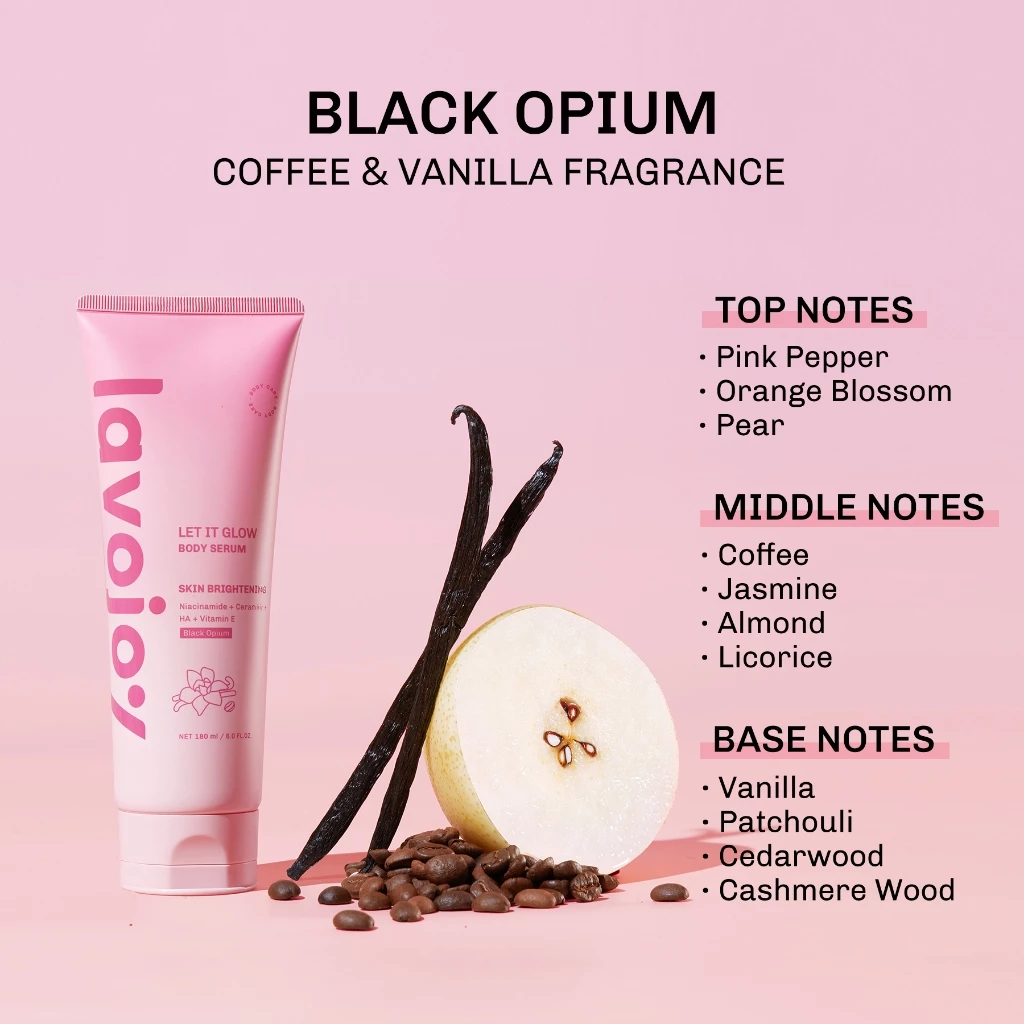 Lavojoy Let It Glow Black Opium Skin Brightening Body Serum 180ml Lavojoy Let It Glow Black Opium Skin Brightening Body Serum 180ml