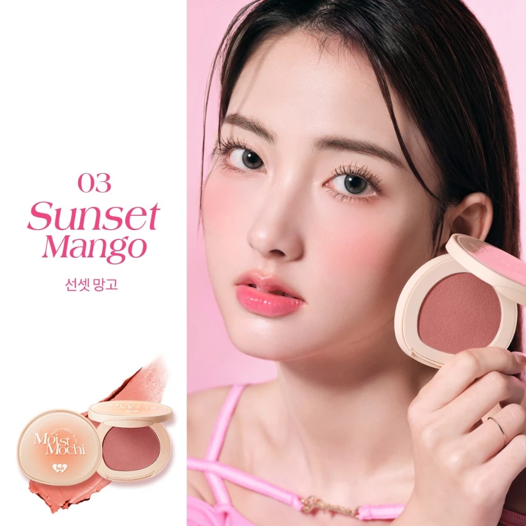 BNB Barenbliss Moist Mochi Paste Powder Blush 4.5gr - 03 Sunset Mango