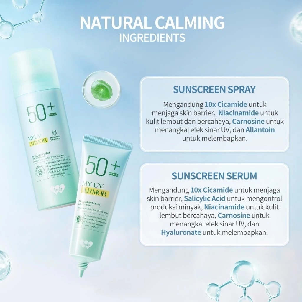 BNB Barenbliss My UV Armor Sunscreen Spray SPF50+ PA+++ 100ml