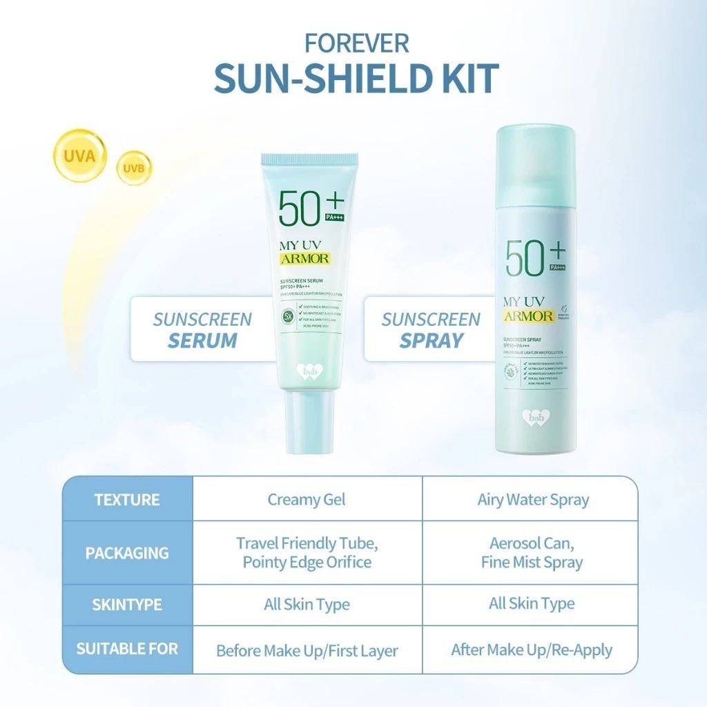 BNB Barenbliss My UV Armor Sunscreen Spray SPF50+ PA+++ 100ml