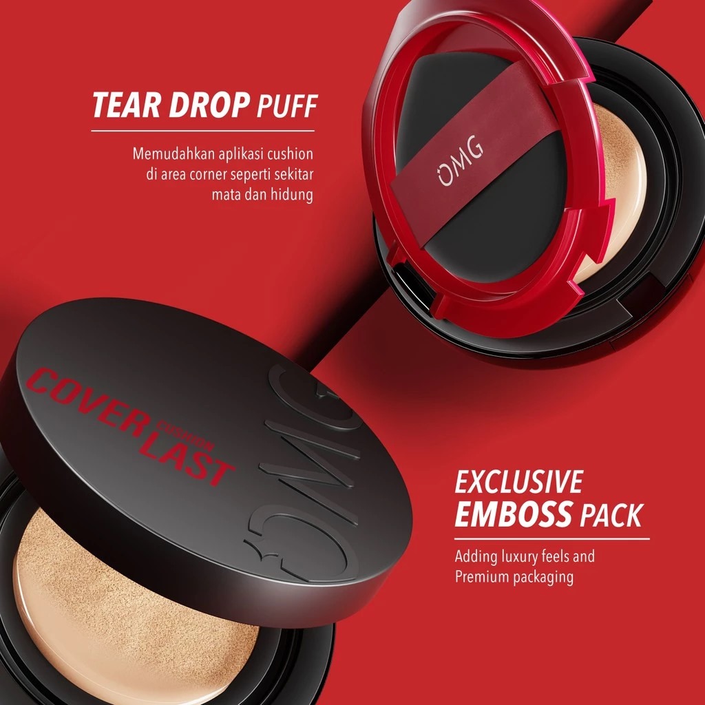 Oh My Glam Coverlast Cushion 15gr - 21W Light (OMG)