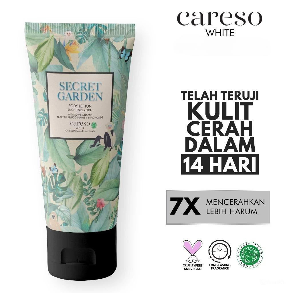 Careso Body Lotion Brightening Elixir 50ml (Tube) - Secret Garden*