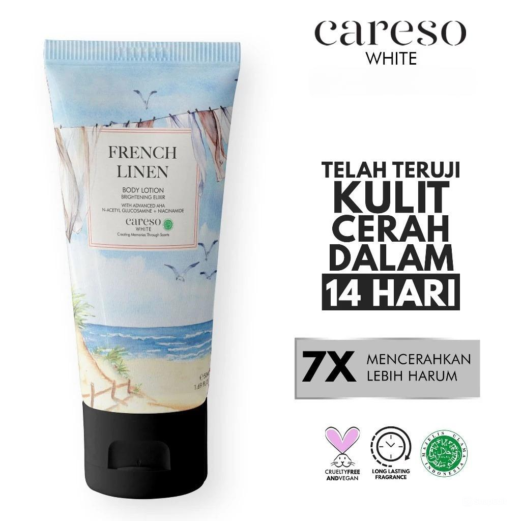 Careso Body Lotion Brightening Elixir 50ml (Tube) - French Linen