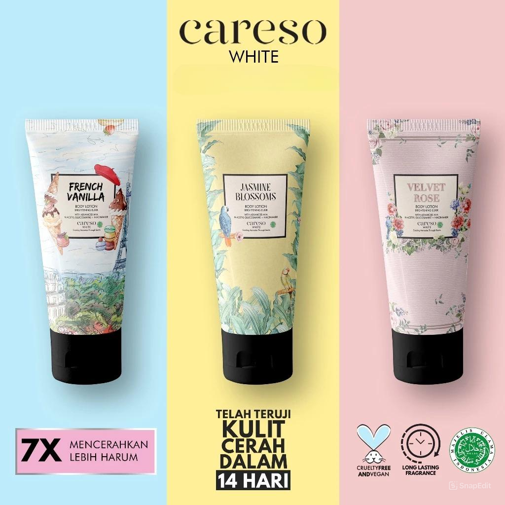 Careso Body Lotion Brightening Elixir 50ml (Tube) - French Linen