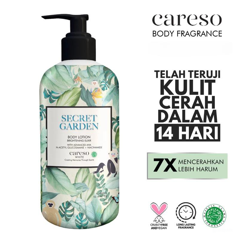 Careso Body Lotion Brightening Elixir 300ml (Pump) - Secret Garden*