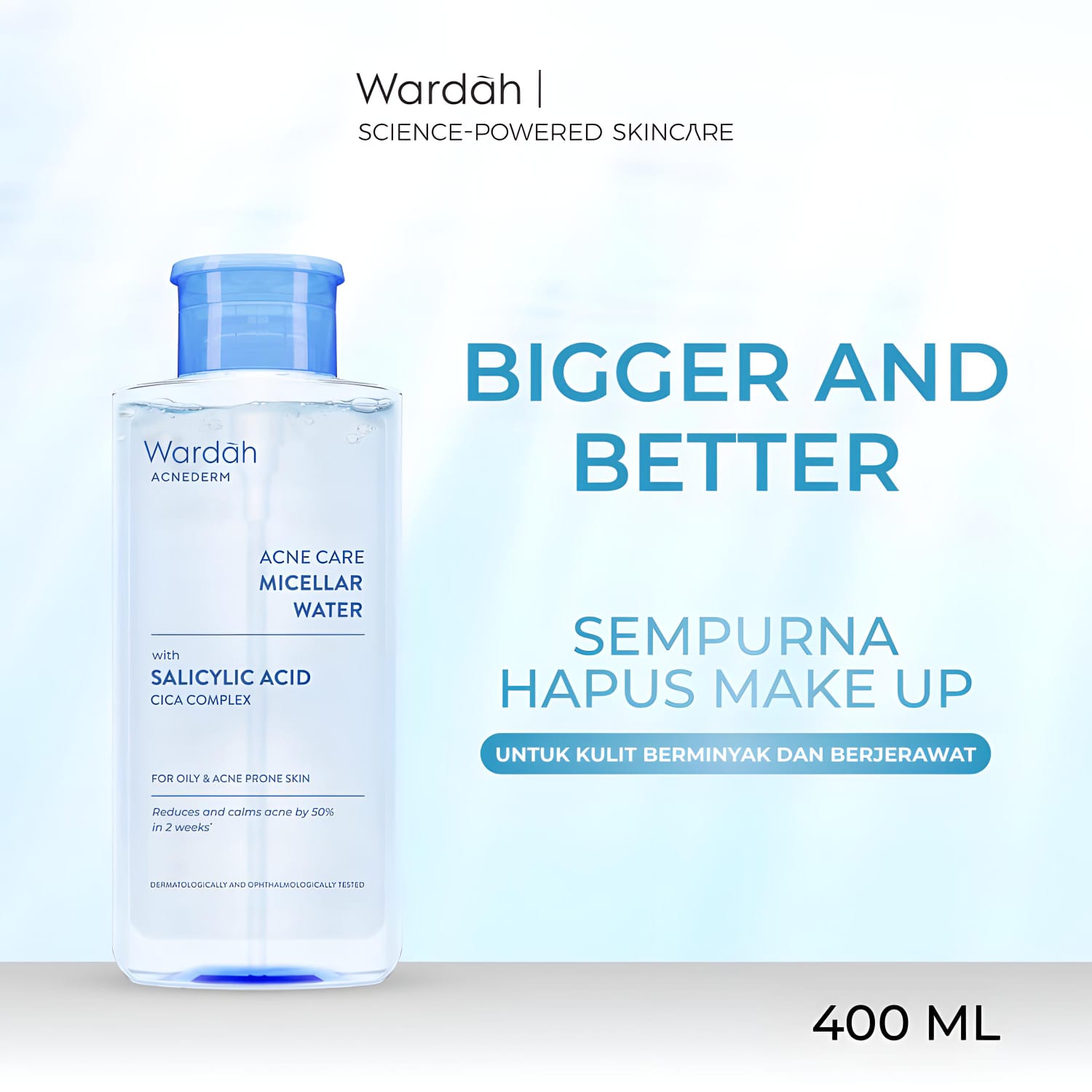 Wardah Acnederm Acne Care Micellar Water 400ml Wardah Acnederm Acne Care Micellar Water 400ml