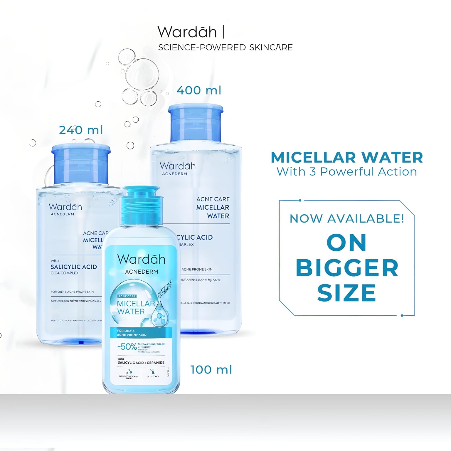 Wardah Acnederm Acne Care Micellar Water 400ml Wardah Acnederm Acne Care Micellar Water 400ml