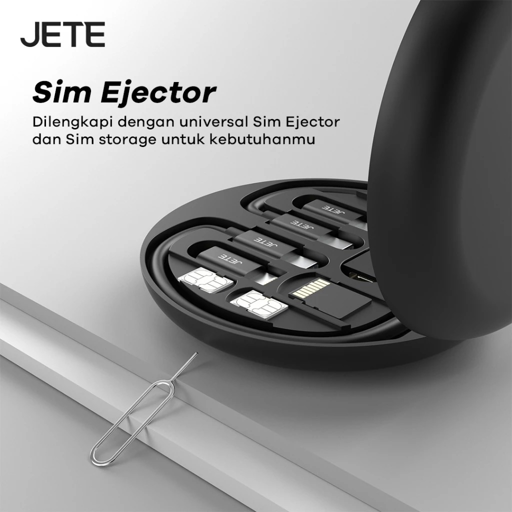 JETE Kabel Data Set 8in1 CX15 Series - Black