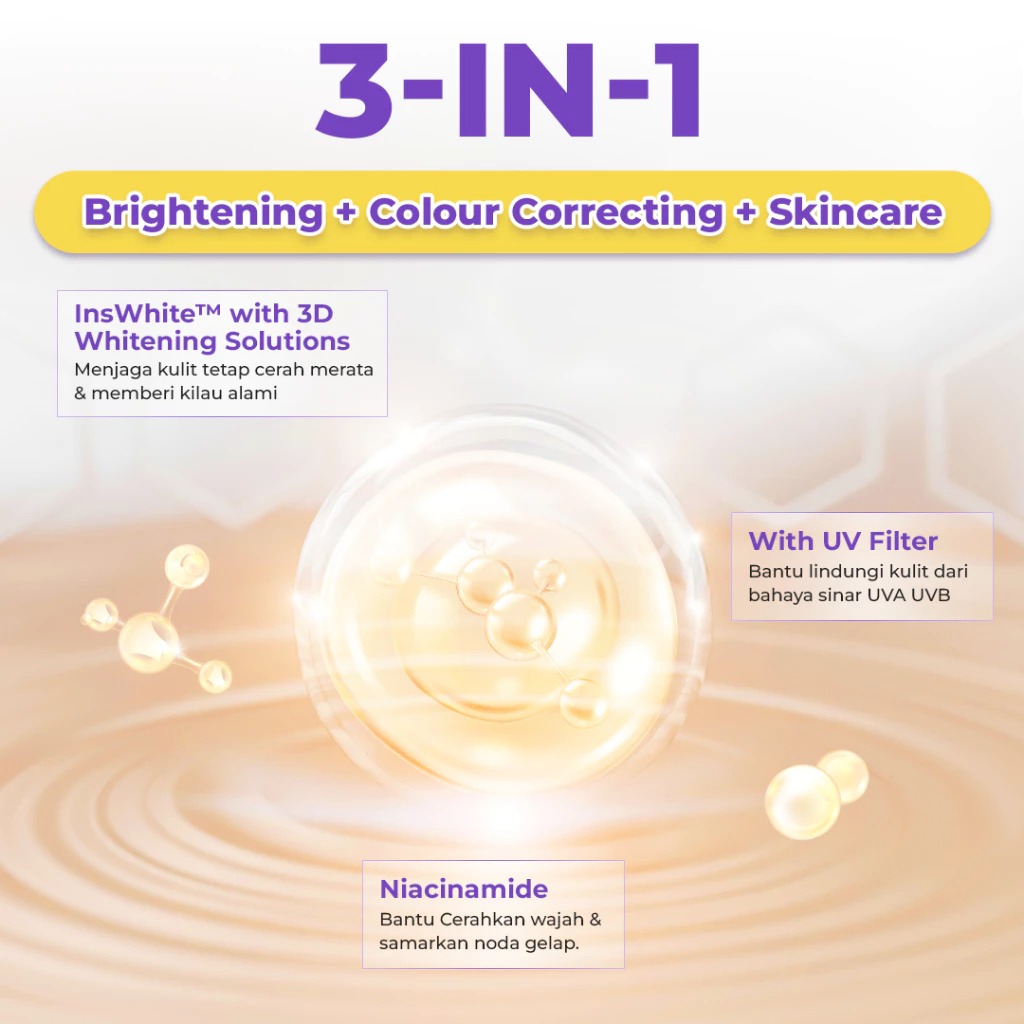 Facetology Triple Care All Day Bright Cream 10gr - Light