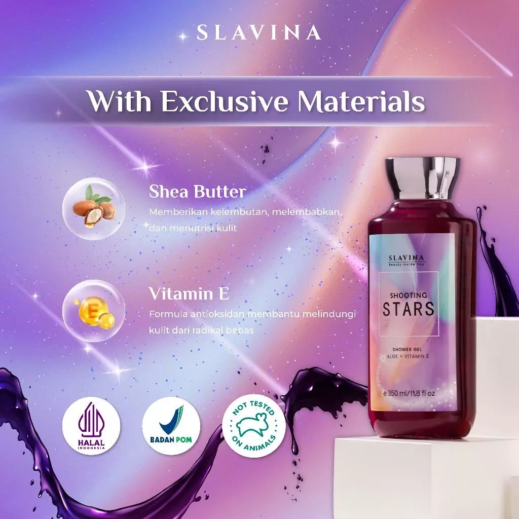 Slavina Shower Gel 350ml - Shooting Stars