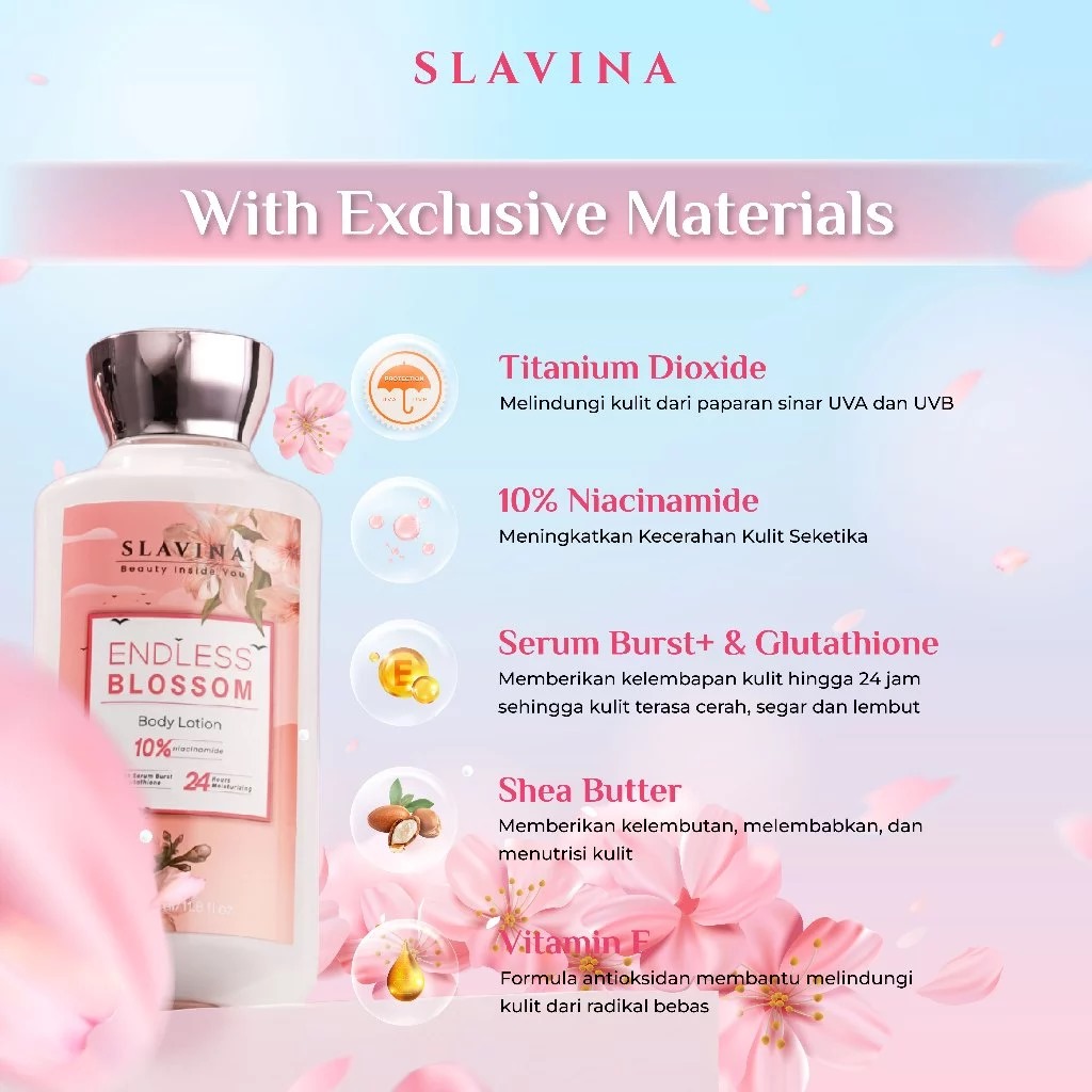 Slavina Body Lotion 350ml - Endless Blossom