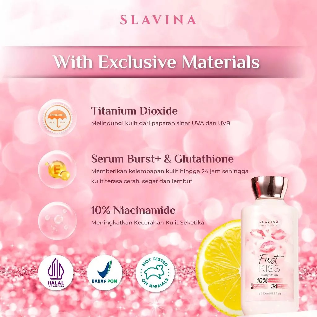 Slavina Body Lotion 350ml - First Kiss