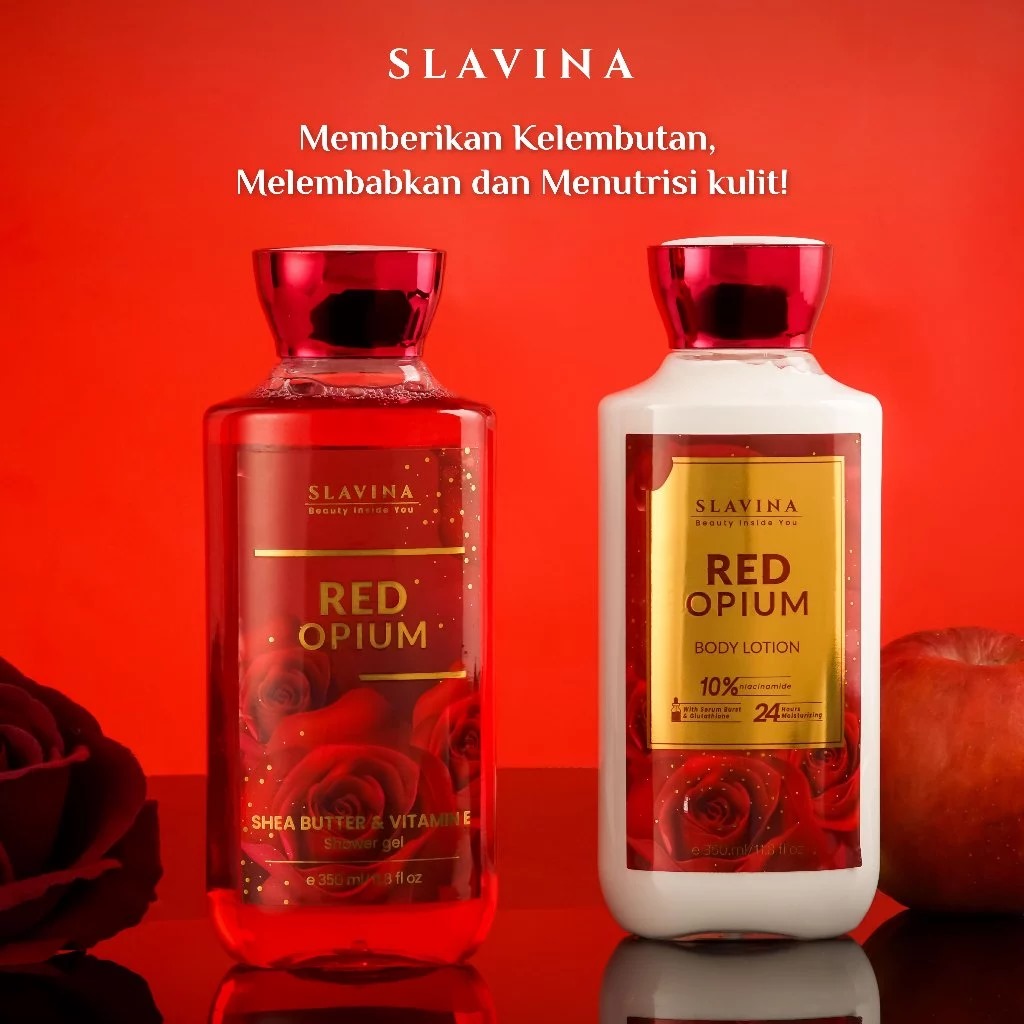 Slavina Body Lotion 350ml - Red Opium Slavina Body Lotion 350ml - Red Opium