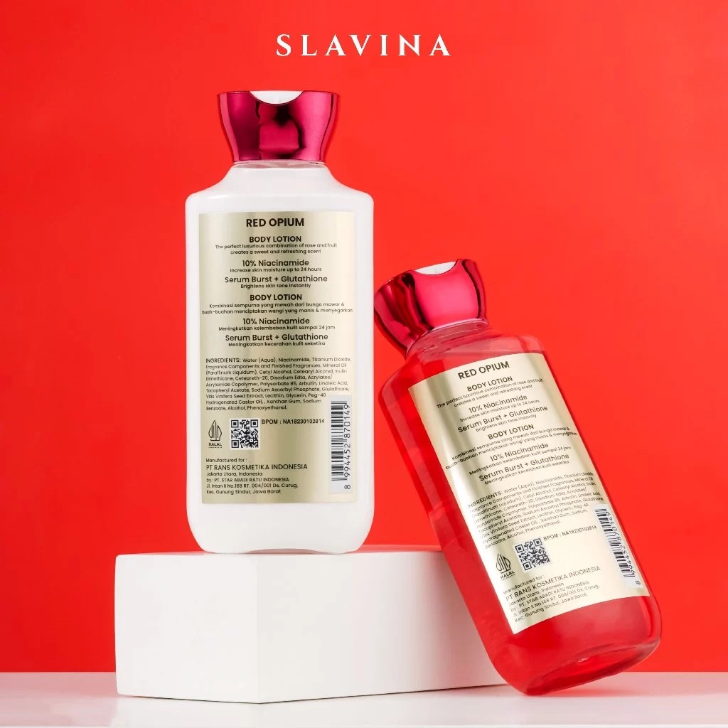 Slavina Body Lotion 350ml - Red Opium Slavina Body Lotion 350ml - Red Opium