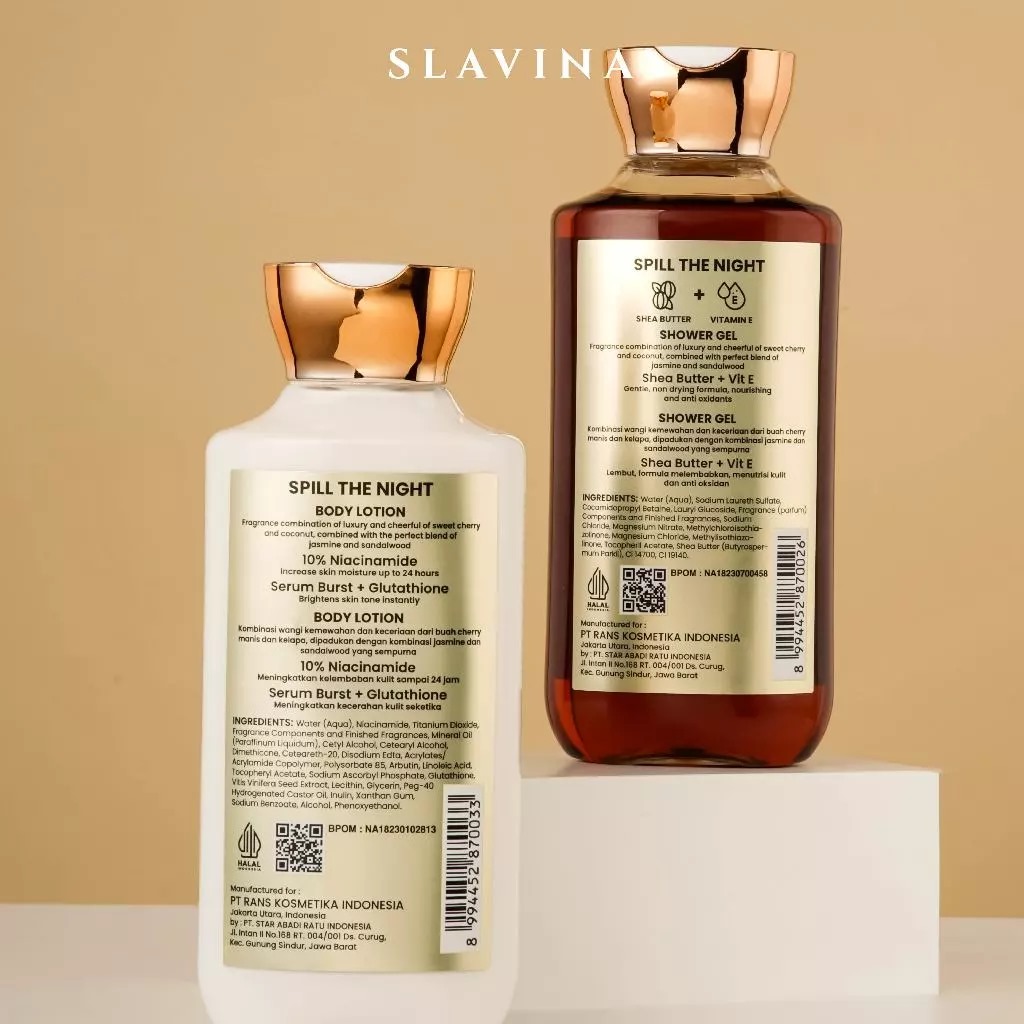Slavina Body Lotion 350ml - Spill The Night