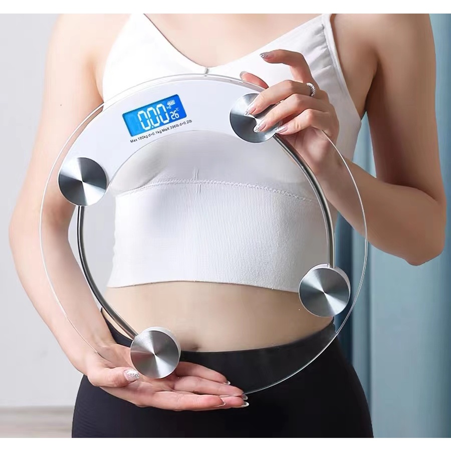 Timbangan Badan Digital Polos Kaca