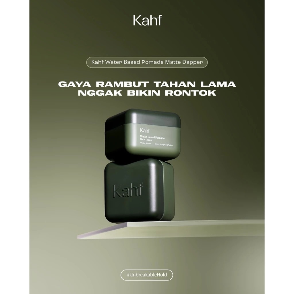Kahf Water Based Pomade 70gr - Matte Dapper