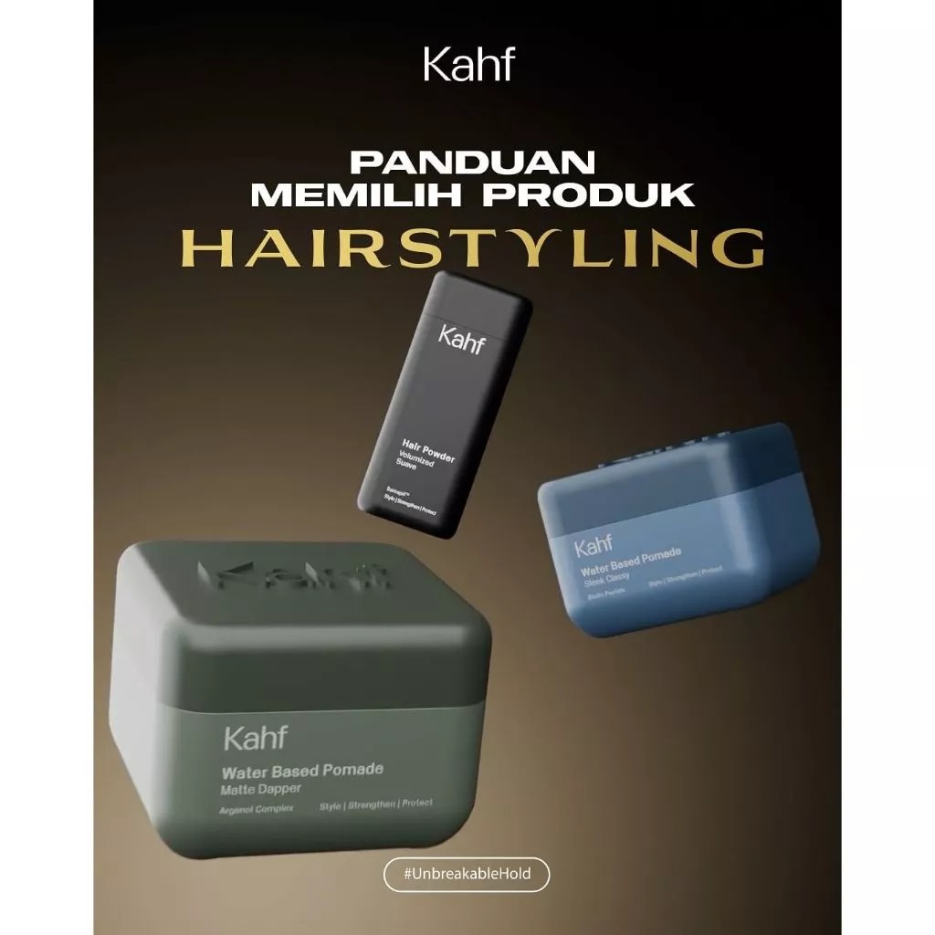 Kahf Water Based Pomade 70gr - Matte Dapper