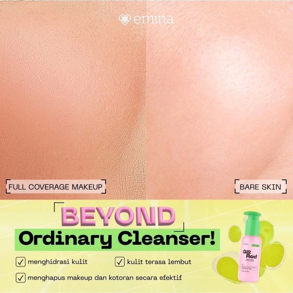 Emina GloRad+ Hassle Free Deep Cleanser Amino Fusion Procleanser 100ml