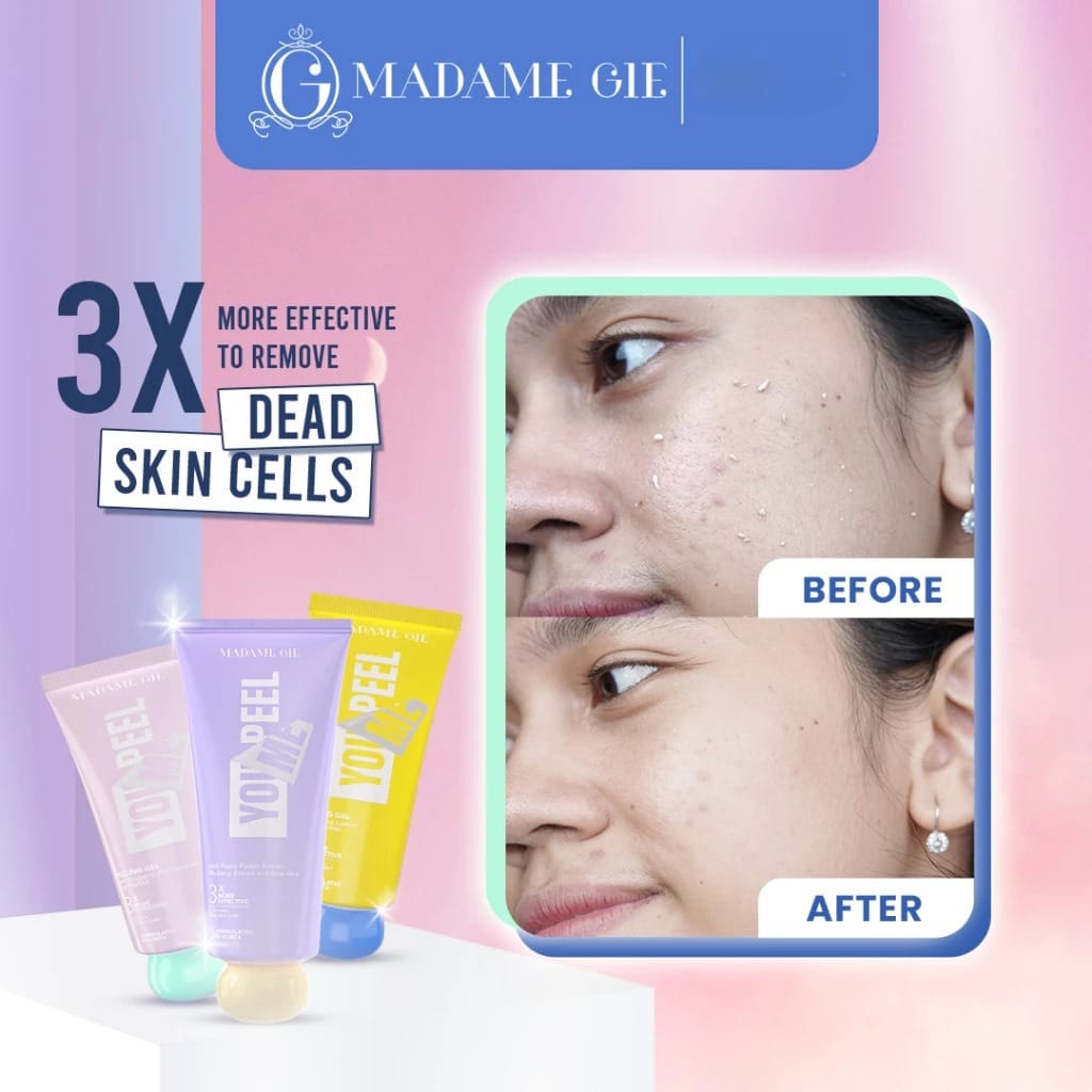 Madame Gie You Peel Me Cleanser 100gr - 03 Peony Flower (Ungu)