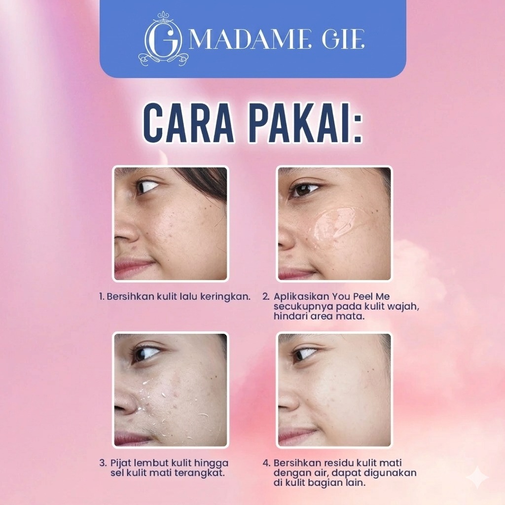 Madame Gie You Peel Me 100gr - 03 Soothing & Skin Clarity (Biru)