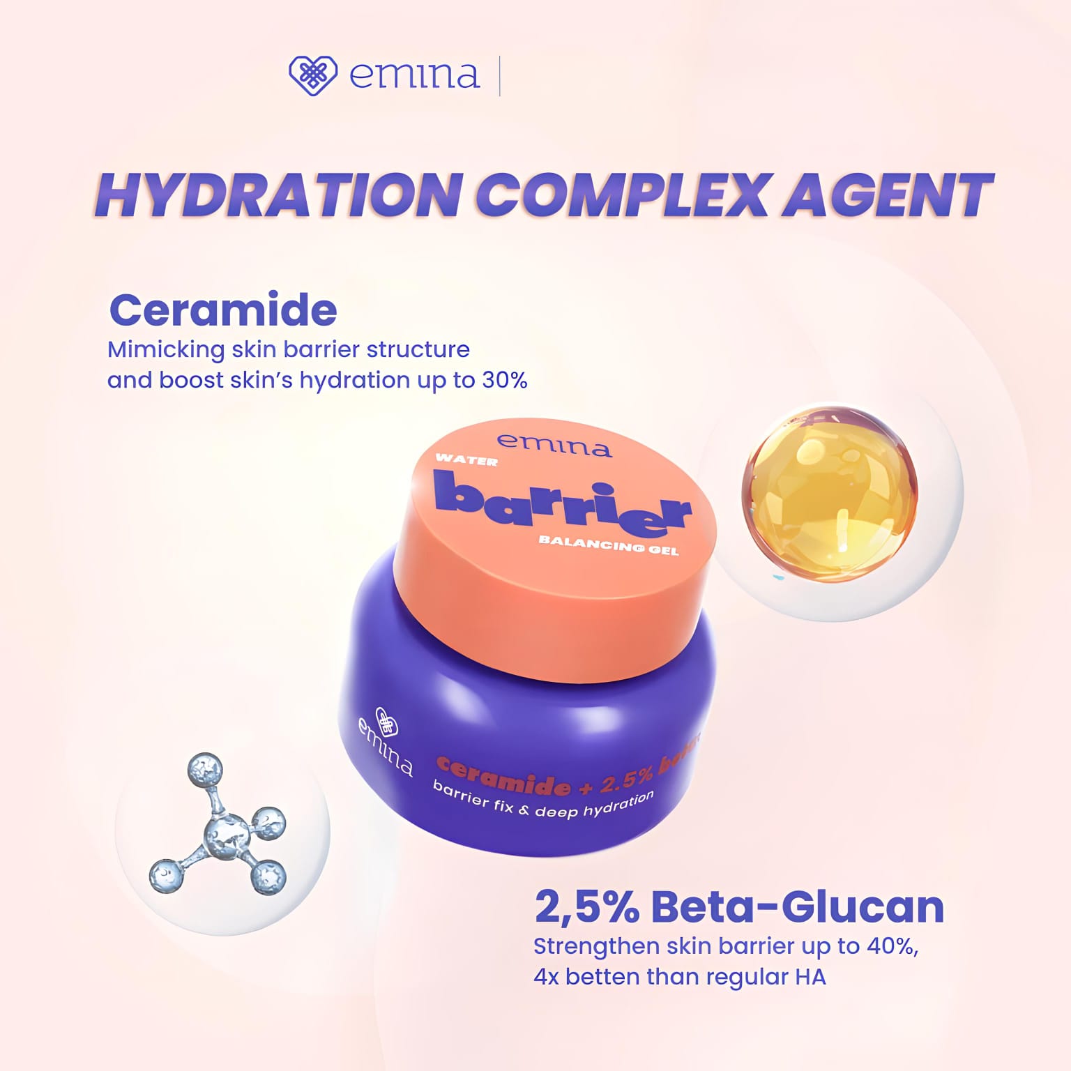 Emina Water Barrier Balancing Gel 30gr Emina Water Barrier Balancing Gel 30gr
