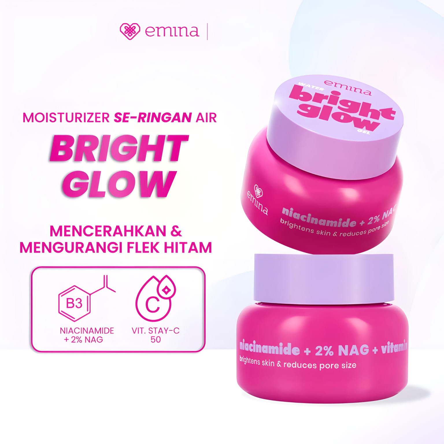 Emina Water Bright Glow Gel 30gr