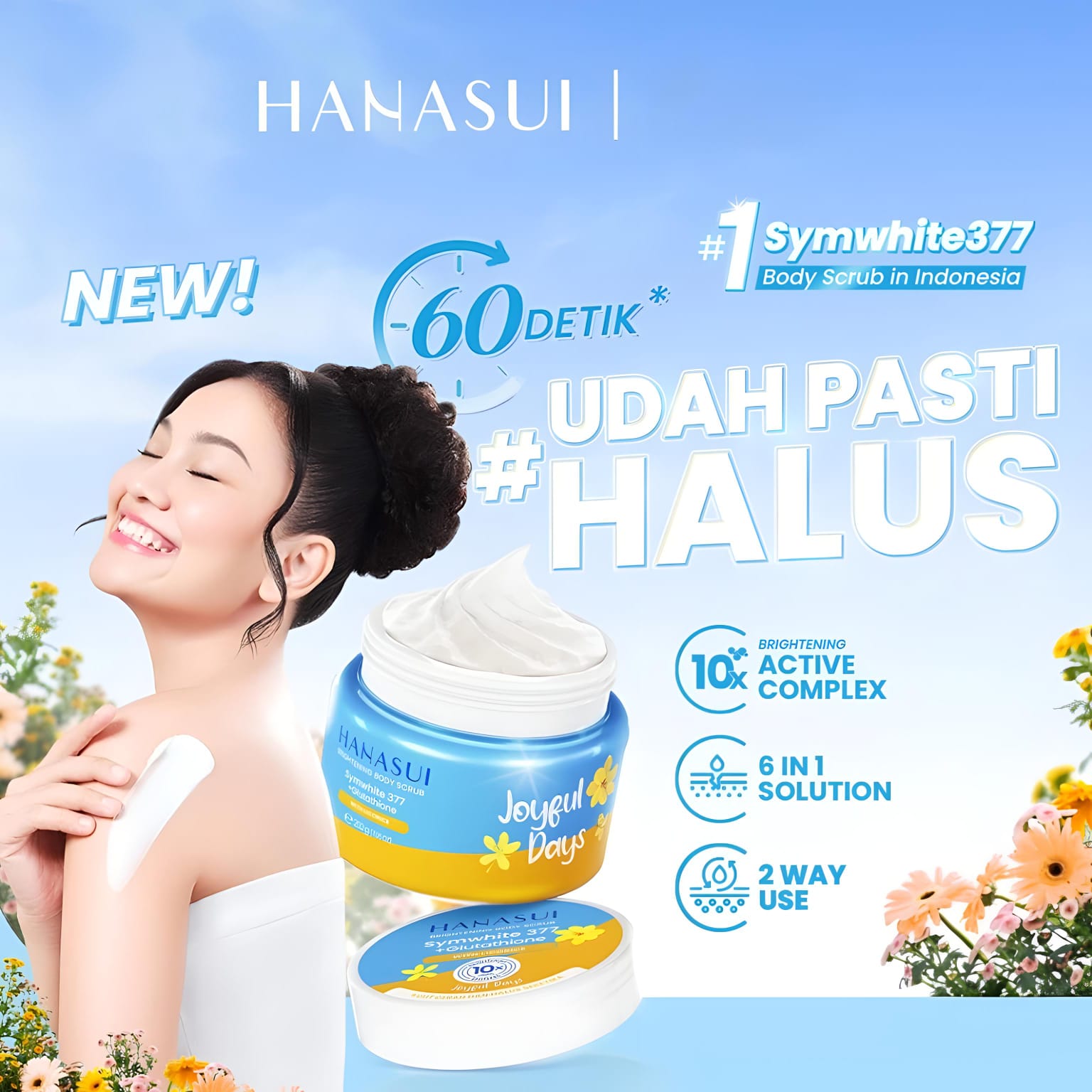 Hanasui Brightening Body Scrub 200gr - Cheerful Bliss