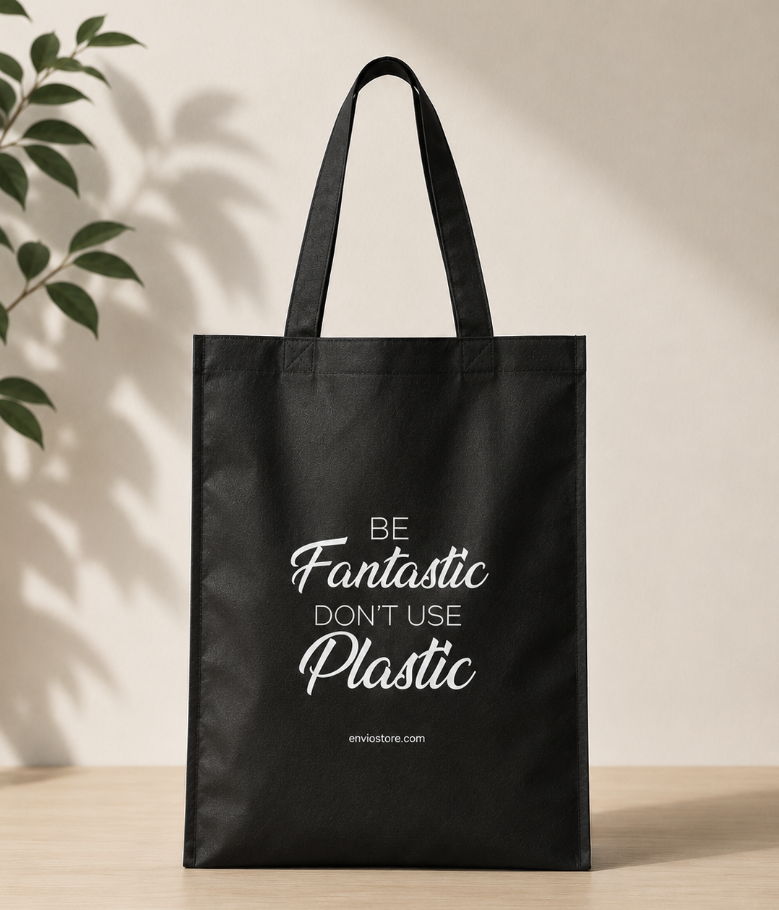 Envio Store Tas Belanja Hitam 37x30cm (Reusable Bag) Envio Store Tas Belanja Hitam 37x30cm (Reusable Bag)