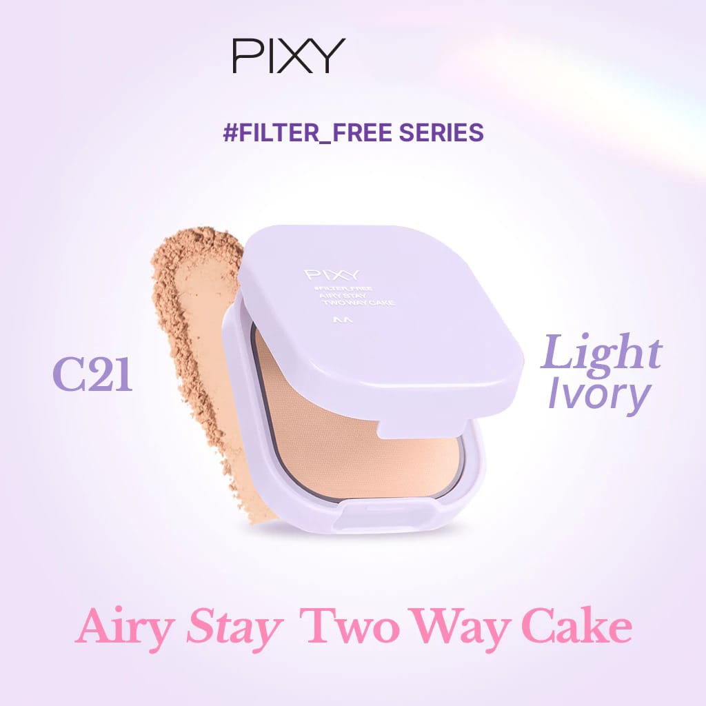 Pixy Airy Stay Two Way Cake 4gr - C21 Light Ivory