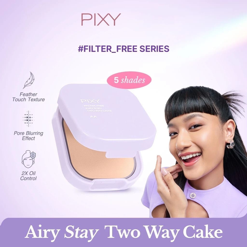Pixy Airy Stay Two Way Cake 4gr - W44 Medium Warm Pixy Airy Stay Two Way Cake 4gr - W44 Medium Warm